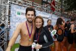 Amsterdam 8 september 2013
Amsterdam city swim door de grachten met diverse bn ers.
Ruud Feltkamp met Jessica Mendels