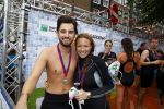 Amsterdam 8 september 2013
Amsterdam city swim door de grachten met diverse bn ers.
Ruud Feltkamp met Jessica Mendels