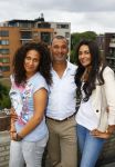 Amsterdam 1 september 2013
Ruud Gullit viert zijn 51e verjaardag thuis met zijn moeder zijn vriendin Maggie Jiminez en zijn kinderen Felicity Jermaine Joelle en Maxim