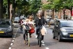 Amsterdam 31 augustus 2013
Ruud en Aafke de Wild met hun kinderen boodschappen aan het doen op de fiets.