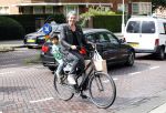 Amsterdam 31 augustus 2013
Ruud en Aafke de Wild met hun kinderen boodschappen aan het doen op de fiets.
