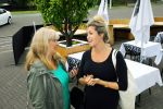 Amsterdam, 12 September 2013
Feestje bij de The Oyster Club in het Olympisch stadion, georganiseerd door  Talkies Magazine
Zangeres Do Zangeres in gesprek met Karin Riethoven
Foto Peter Smulders BV