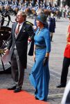 Den Haag 16 september 2014
Prinsjesdag met oa Koning Willem Alexander Koningin Maxima prinses Laurentien en prins Constantijn. Gouden Koets op het binnenhof. Groot Meesteres Bibi van Zuylen van Nijevelt-den Beer Poortugael and groot Meester Marco Hennis
