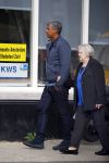 Amsterdam 11 september 2014
Frank Rijkaard met zijn moeder aan het wandelen