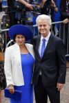 Den Haag 16 september 2014
Prinsjesdag met oa Koning Willem Alexander Koningin Maxima prinses Laurentien en prins Constantijn. Gouden Koets op het binnenhof. Geert Wilders met vrouw