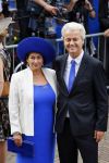 Den Haag 16 september 2014
Prinsjesdag met oa Koning Willem Alexander Koningin Maxima prinses Laurentien en prins Constantijn. Gouden Koets op het binnenhof. Geert Wilders met vrouw