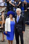 Den Haag 16 september 2014
Prinsjesdag met oa Koning Willem Alexander Koningin Maxima prinses Laurentien en prins Constantijn. Gouden Koets op het binnenhof. Geert Wilders met vrouw