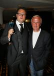 Noordwijk 8 septmber 2014
Modeshow Ronald Kolk in hotel huis ter Duin.
Harry Mens met een kennis