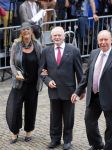 Den Haag 16 september 2014
Prinsjesdag met oa Koning Willem Alexander Koningin Maxima prinses Laurentien en prins Constantijn. Gouden Koets op het binnenhof. Jan Nagel met vrouw