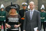 Den Haag 16 september 2014
Prinsjesdag met oa Koning Willem Alexander Koningin Maxima prinses Laurentien en prins Constantijn. Gouden Koets op het binnenhof. Jeanine Hennis-Plasschaert  met man