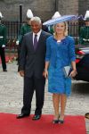 Den Haag 16 september 2014
Prinsjesdag met oa Koning Willem Alexander Koningin Maxima prinses Laurentien en prins Constantijn. Gouden Koets op het binnenhof. Jet Bussemaker met man