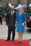 Den Haag 16 september 2014
Prinsjesdag met oa Koning Willem Alexander Koningin Maxima prinses Laurentien en prins Constantijn. Gouden Koets op het binnenhof. Jet Bussemaker met man