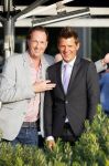 Amstelveen 15 september 2014
Patty Brard en Antoine van de Vijver trouwen bij restaurant aan de Poel in Amstelveen. Ze kwamen er met een boot aanvaren.