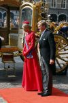Den Haag 16 september 2014
Prinsjesdag met oa Koning Willem Alexander Koningin Maxima prinses Laurentien en prins Constantijn. Gouden Koets op het binnenhof.