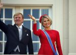Den Haag 16 september 2014
Prinsjesdag met oa Koning Willem Alexander Koningin Maxima prinses Laurentien en prins Constantijn. Gouden Koets op het binnenhof.