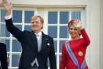 Den Haag 16 september 2014
Prinsjesdag met oa Koning Willem Alexander Koningin Maxima prinses Laurentien en prins Constantijn. Gouden Koets op het binnenhof.