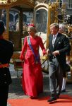 Den Haag 16 september 2014
Prinsjesdag met oa Koning Willem Alexander Koningin Maxima prinses Laurentien en prins Constantijn. Gouden Koets op het binnenhof.