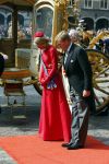Den Haag 16 september 2014
Prinsjesdag met oa Koning Willem Alexander Koningin Maxima prinses Laurentien en prins Constantijn. Gouden Koets op het binnenhof.