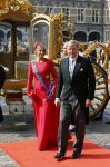 Den Haag 16 september 2014
Prinsjesdag met oa Koning Willem Alexander Koningin Maxima prinses Laurentien en prins Constantijn. Gouden Koets op het binnenhof.