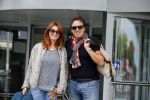 ibiza 4 september 2014
Ibiza airport. Marco en Leontine Borsato arriveren ivm huwelijk Wendy v Dijk