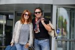 ibiza 4 september 2014
Ibiza airport. Marco en Leontine Borsato arriveren ivm huwelijk Wendy v Dijk