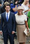Den Haag 16 september 2014
Prinsjesdag met oa Koning Willem Alexander Koningin Maxima prinses Laurentien en prins Constantijn. Gouden Koets op het binnenhof. Pia Dijkstra met zoon