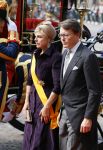 Den Haag 16 september 2014
Prinsjesdag met oa Koning Willem Alexander Koningin Maxima prinses Laurentien en prins Constantijn. Gouden Koets op het binnenhof.