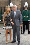 Den Haag 16 september 2014
Prinsjesdag met oa Koning Willem Alexander Koningin Maxima prinses Laurentien en prins Constantijn. Gouden Koets op het binnenhof. Ruud Lubbers met kleindochter