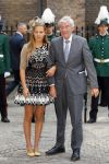 Den Haag 16 september 2014
Prinsjesdag met oa Koning Willem Alexander Koningin Maxima prinses Laurentien en prins Constantijn. Gouden Koets op het binnenhof. Ruud Lubbers met kleindochter