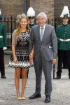 Den Haag 16 september 2014
Prinsjesdag met oa Koning Willem Alexander Koningin Maxima prinses Laurentien en prins Constantijn. Gouden Koets op het binnenhof. Ruud Lubbers met kleindochter