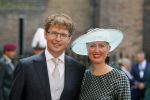 Den Haag 16 september 2014
Prinsjesdag met oa Koning Willem Alexander Koningin Maxima prinses Laurentien en prins Constantijn. Gouden Koets op het binnenhof. Sander Dekker met vrouw