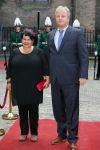 Den Haag 16 september 2014
Prinsjesdag met oa Koning Willem Alexander Koningin Maxima prinses Laurentien en prins Constantijn. Gouden Koets op het binnenhof. Sharon Dijksma met man