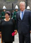 Den Haag 16 september 2014
Prinsjesdag met oa Koning Willem Alexander Koningin Maxima prinses Laurentien en prins Constantijn. Gouden Koets op het binnenhof. Sharon Dijksma met man