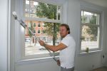 Amsterdam 11 september 2014
Wesly Bronkhorst in zijn nieuwe appartement.