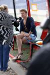Amsterdam 6 september 2015
ALS Amsterdam City Swim in de grachten van Amsterdam met veel bekende nederlanders.
Beau v Erven Dorens wordt bij finish opgewacht door zijn vrouw Selly en hun 4 zoons