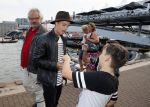 Amsterdam 19 augustus 2015 
Div bn ers eten bij restaurant op brug bij sail. Buddy Jarie