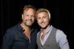 Hilversum 25 augustus 2015
Perspresentatie RTL in studio 21. Carlo Boszhard met vriend Herald
