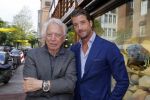 Amsterdam 3 september 2015
Opening verbouwde pc hooftstraat. Cees Dam met Vincent ( voormalig Oger)