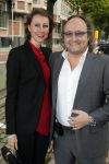 Den Haag 31 augustus 2015
Dion Graus met vrouw bij opening Fafa dansschool.