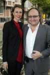 Den Haag 31 augustus 2015
Dion Graus met vrouw bij opening Fafa dansschool.