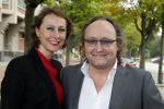 Den Haag 31 augustus 2015
Dion Graus met vrouw bij opening Fafa dansschool.