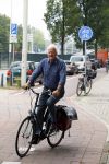 Den Haag 31 augustus 2015
Dolf de Vries op de fiets in Den Haag