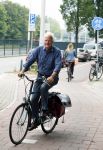 Den Haag 31 augustus 2015
Dolf de Vries op de fiets in Den Haag