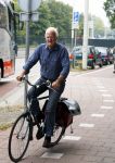Den Haag 31 augustus 2015
Dolf de Vries op de fiets in Den Haag