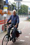 Den Haag 31 augustus 2015
Dolf de Vries op de fiets in Den Haag