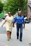 Amsterdam 21 augustus 2015 
Dries en Honoria Roelvink gaan in de nieuwe blushing van Gordon in Amsterdam een koffie drinken.
Dries en Honoria zijn binnenkort 5 jaar getrouwd