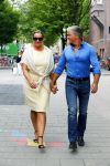 Amsterdam 21 augustus 2015 
Dries en Honoria Roelvink gaan in de nieuwe blushing van Gordon in Amsterdam een koffie drinken.
Dries en Honoria zijn binnenkort 5 jaar getrouwd