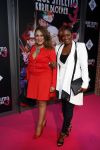 Amsterdam 3 september 2015 
Premiere Stiletto in het nieuwe de la mar. Edsilia Rombley met een vriendin