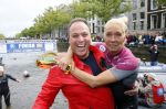 Amsterdam 6 september 2015
ALS Amsterdam City Swim in de grachten van Amsterdam met veel bekende nederlanders.
Mariska Bauer met Frans en zonen Christiaan en Jan