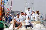 Amsterdam 19 augustus 2015
Milika Peterzon en Jurgen Smit met vrienden op de boot tijdens Sail 2015
